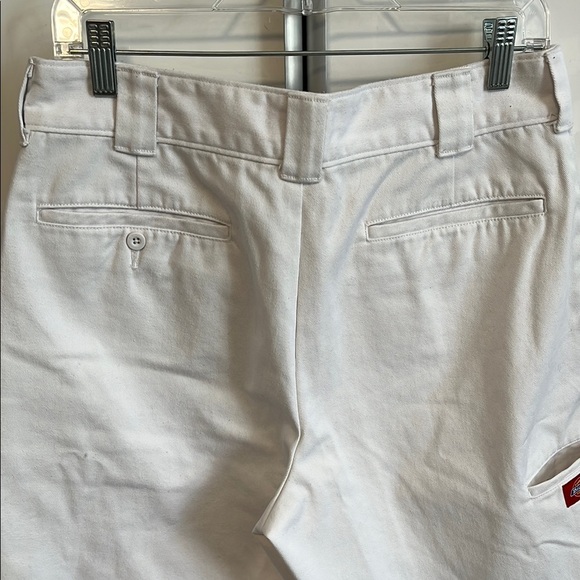 DICKIES White Cotton Utility Long Bermuda Shorts, Size 11/30 - Picture 8 of 10
